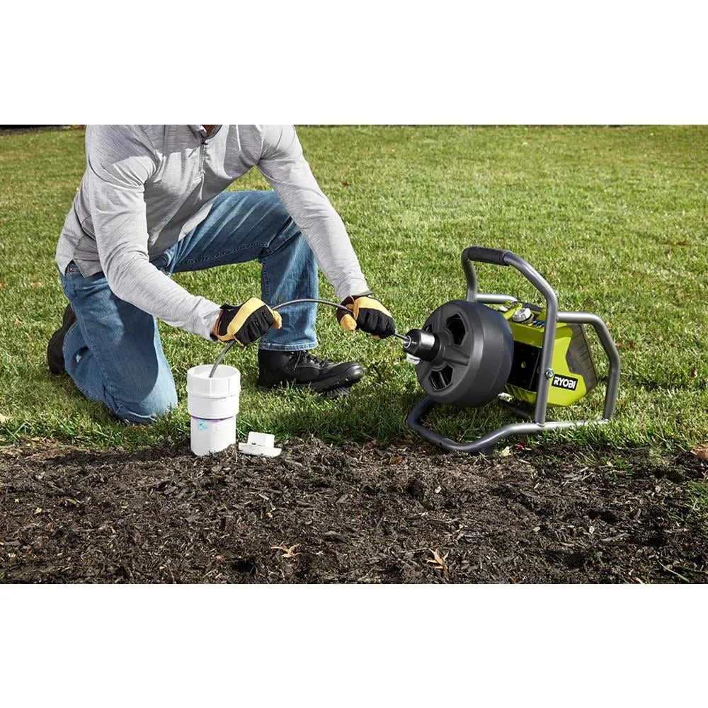 18-Volt ONE  Hybrid Drain Auger Kit with 50 ft. Cable, 2 Ah Battery, 18-Volt Charger, and Accessories