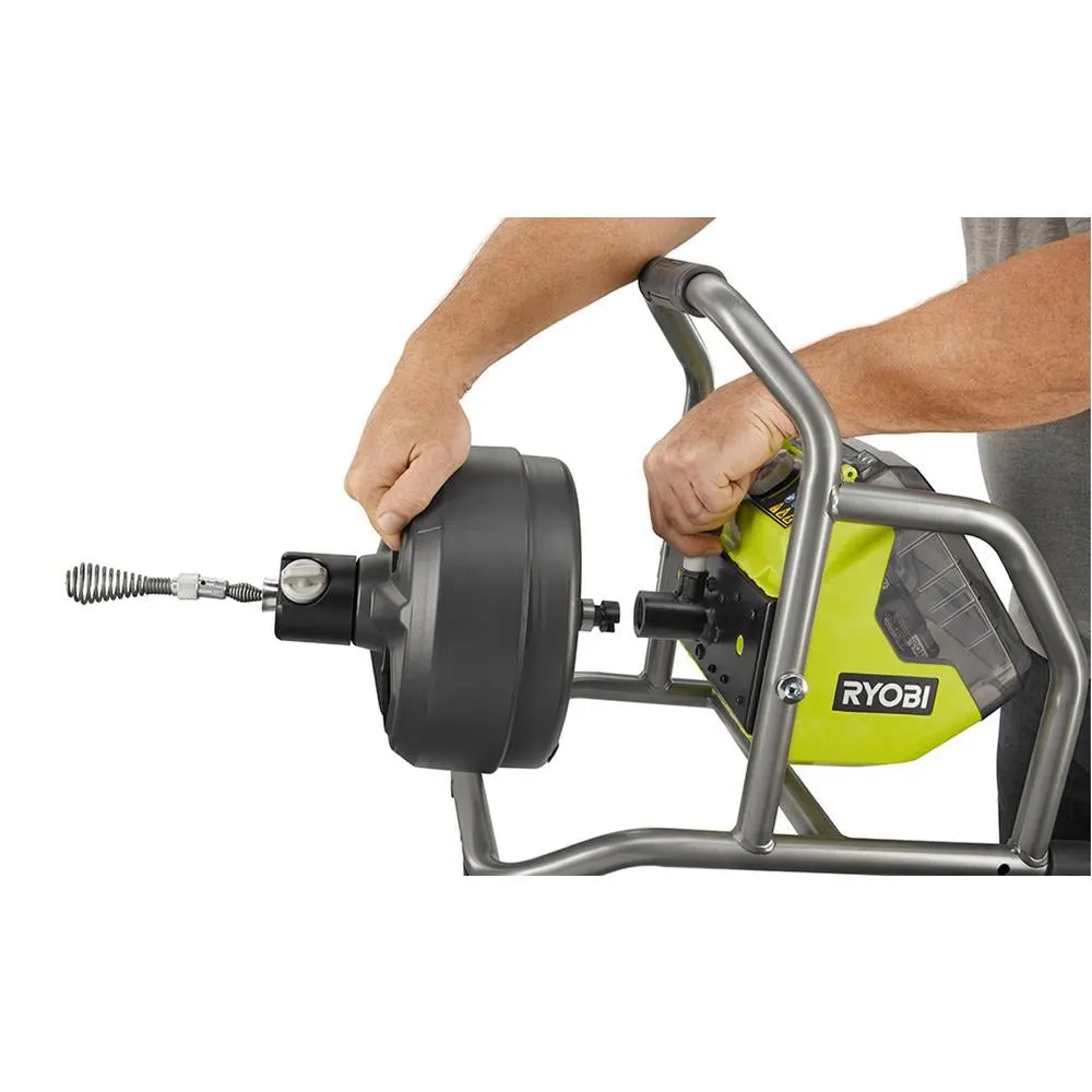 18-Volt ONE  Hybrid Drain Auger Kit with 50 ft. Cable, 2 Ah Battery, 18-Volt Charger, and Accessories