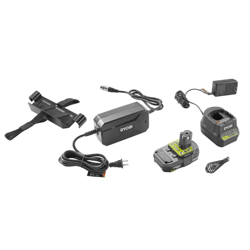 18-Volt ONE  Hybrid Drain Auger Kit with 50 ft. Cable, 2 Ah Battery, 18-Volt Charger, and Accessories