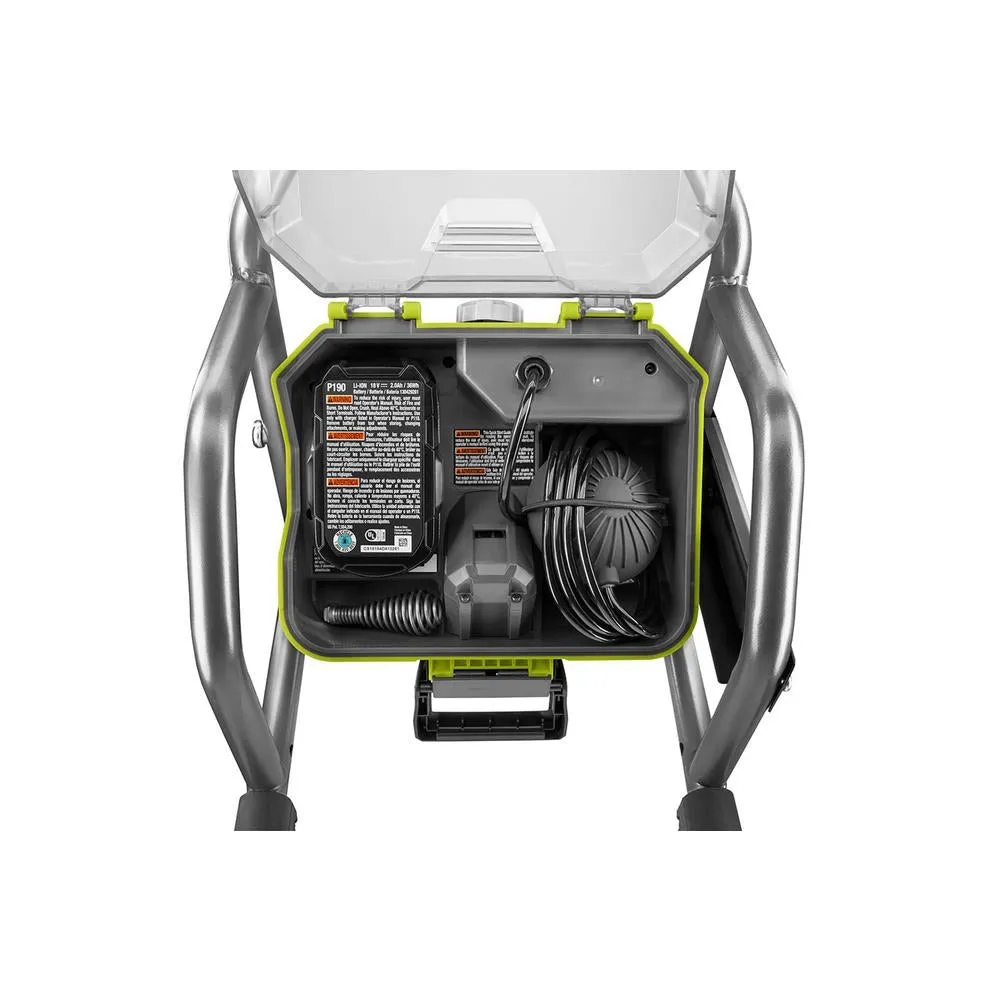 18-Volt ONE  Hybrid Drain Auger Kit with 50 ft. Cable, 2 Ah Battery, 18-Volt Charger, and Accessories