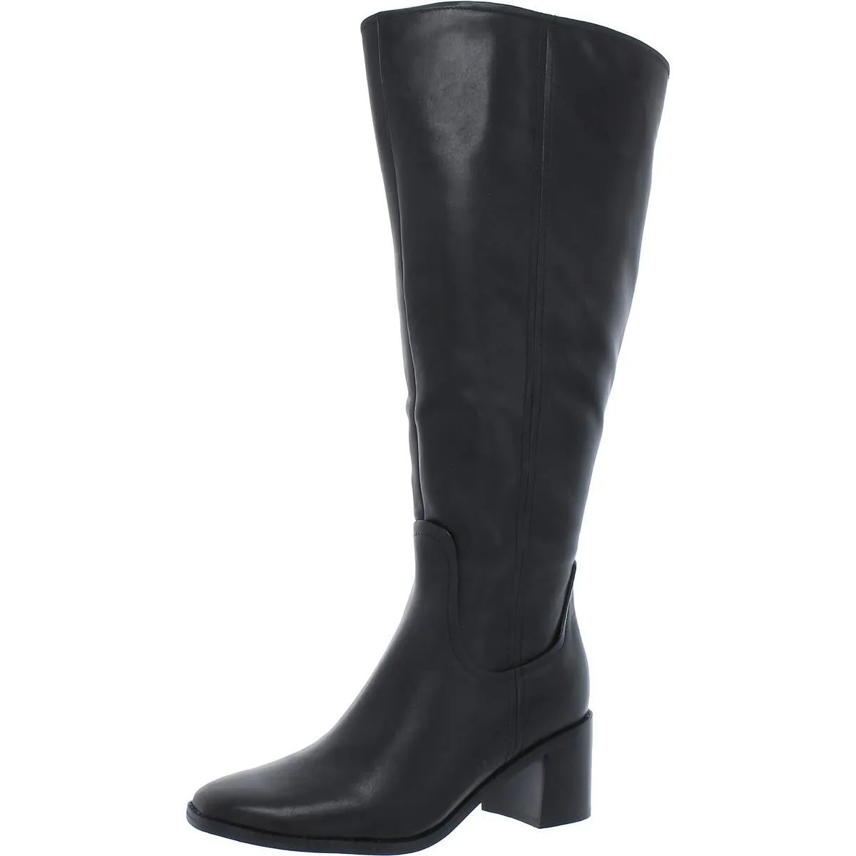 27 Edit Womens Edda Leather Wide Calf Knee-High Boots