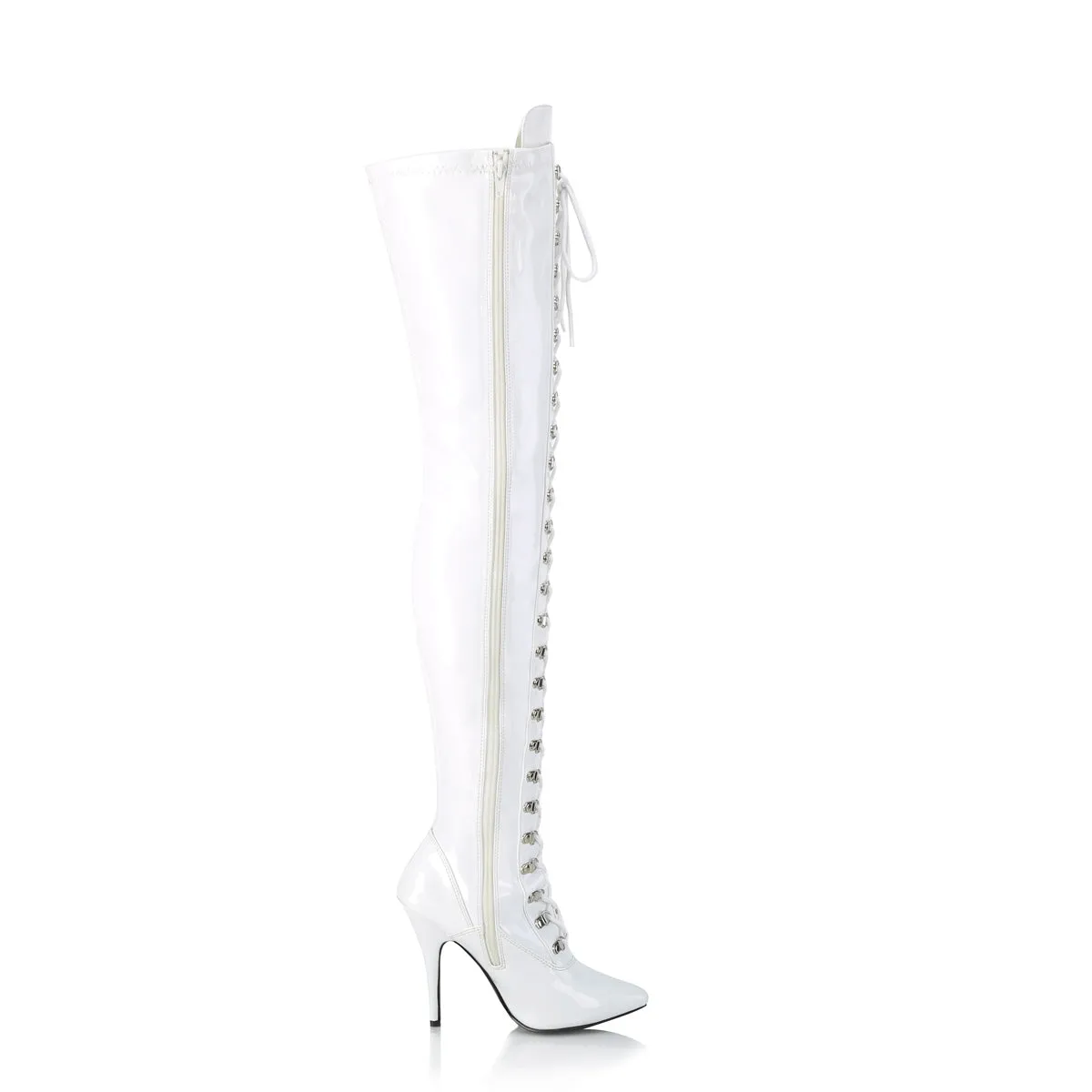 5 Inch Heel SEDUCE-3024 White Pat