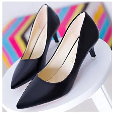 5cm Low Heel Pump Kitten Heels (3 colors available)