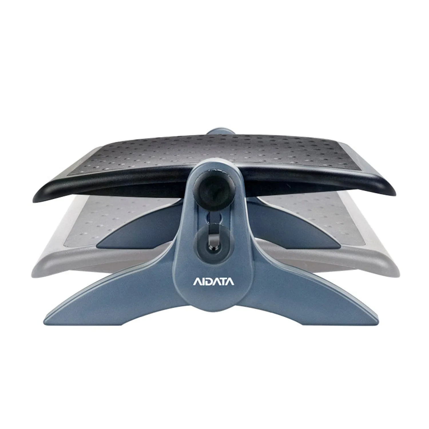 Adjustable Height & Angle Rubber-Top Footrest