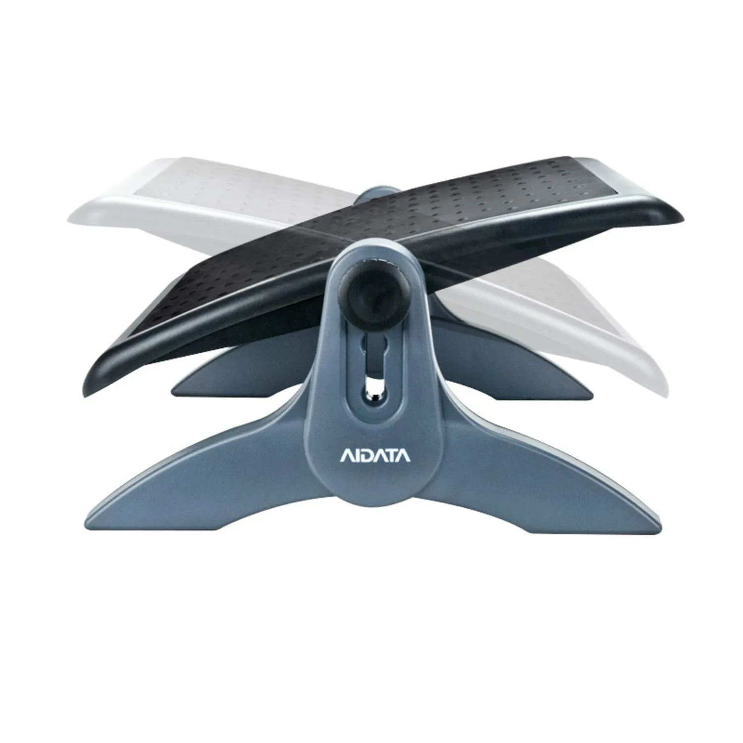 Adjustable Height & Angle Rubber-Top Footrest