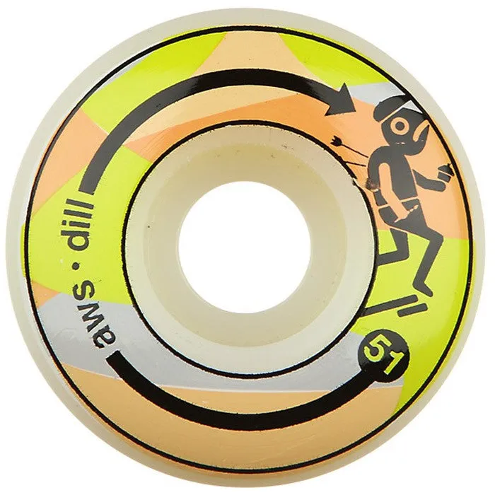 Alien Workshop Dill Send Help Skateboard Wheels 51mm - Custom White (Set of 4)
