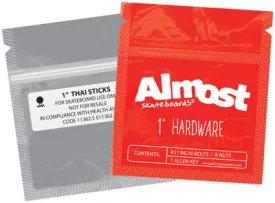 Almost Thai Stick Allen Skateboard Mounting Hardware - 7/8" - Black