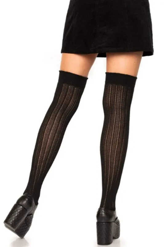 Angie Rib Knit Knee Socks