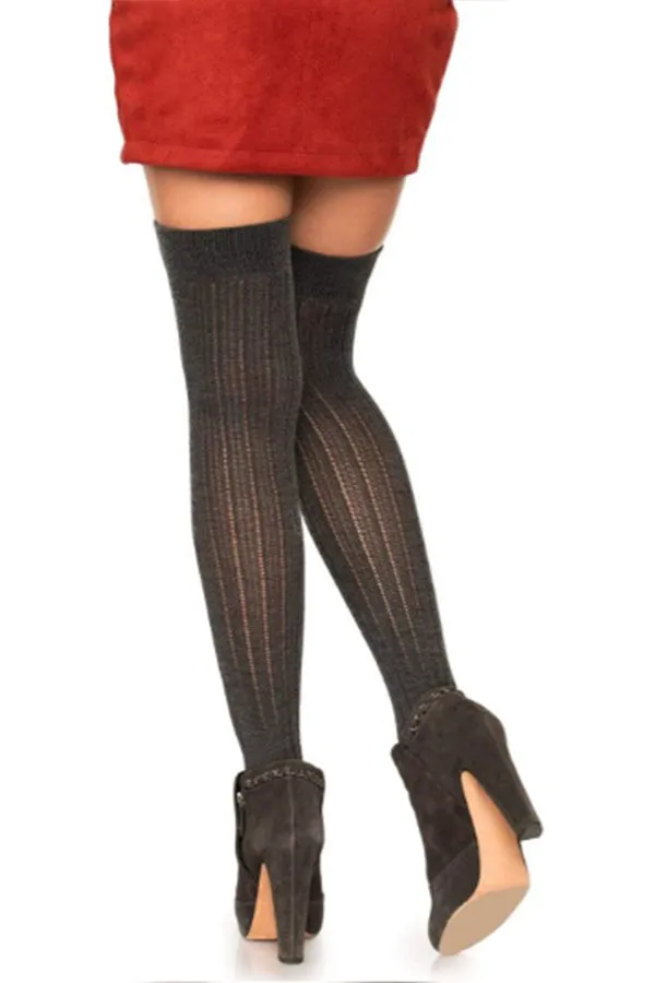 Angie Rib Knit Knee Socks
