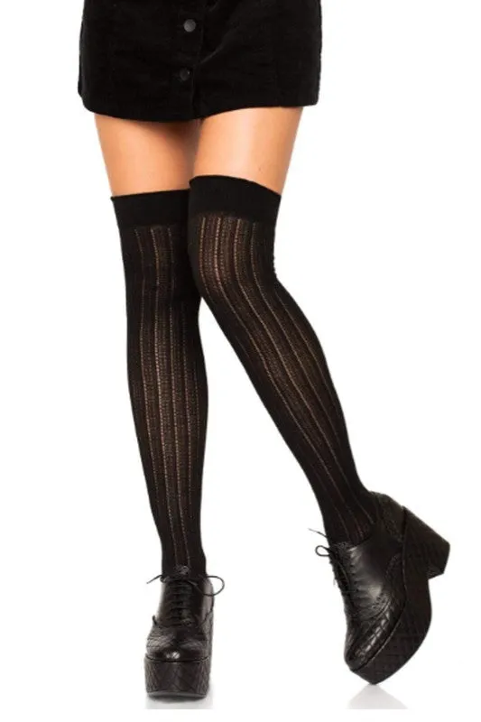Angie Rib Knit Knee Socks