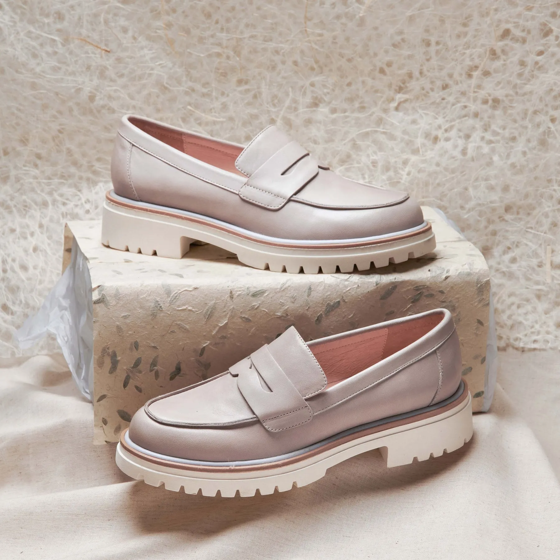 ANITA HEEL LOAFERS LEATHER