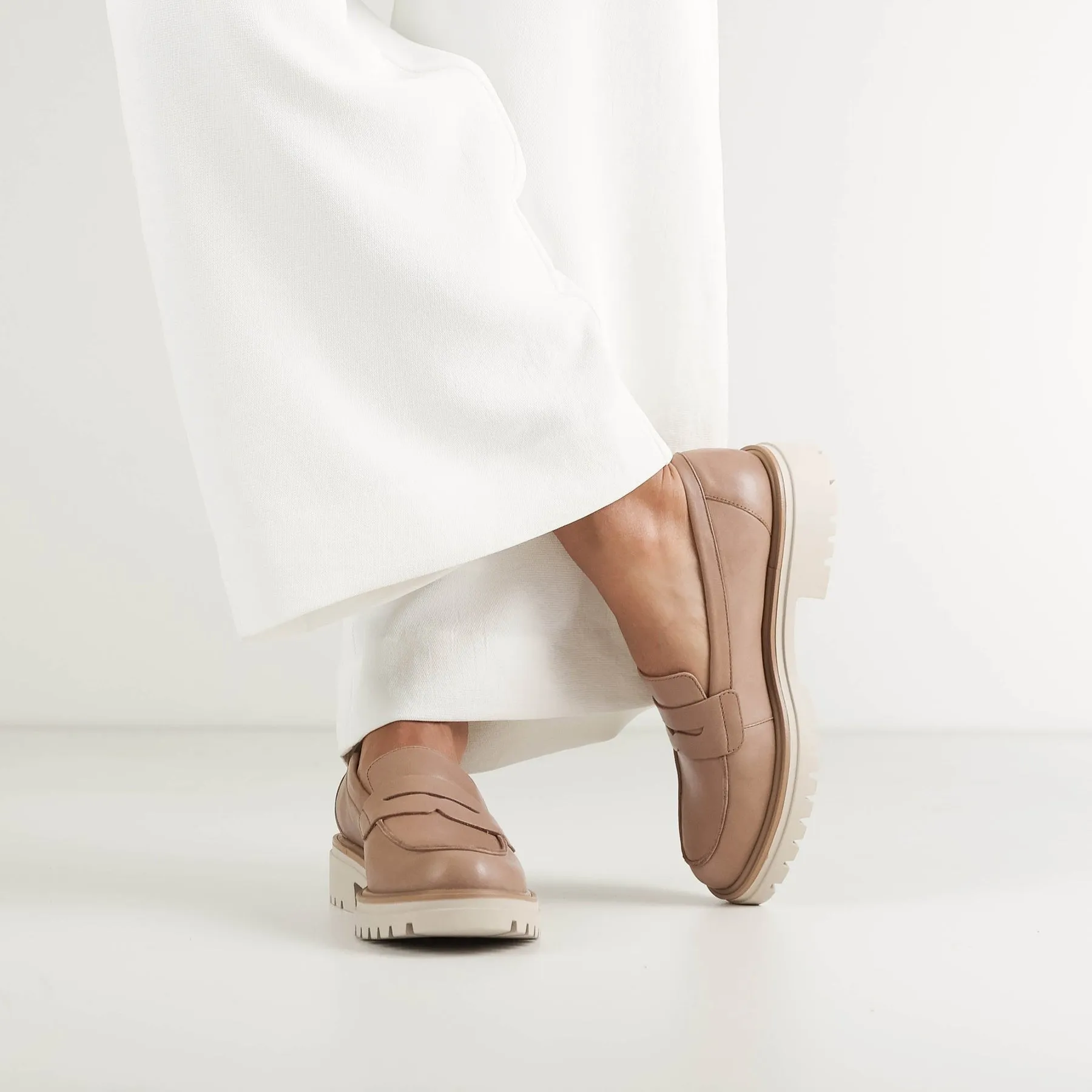 ANITA HEEL LOAFERS LEATHER