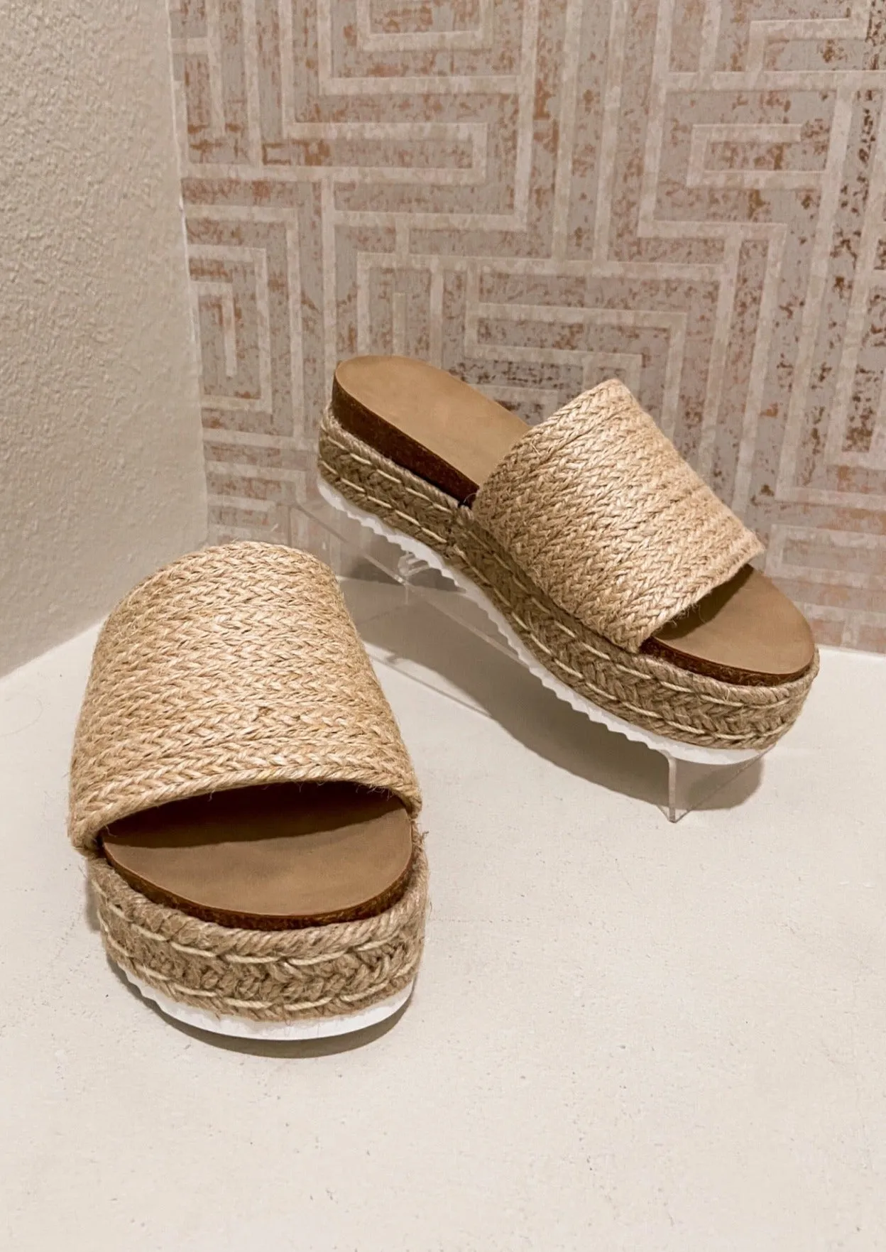 Arabella Jute Woven Slip-On Wedge