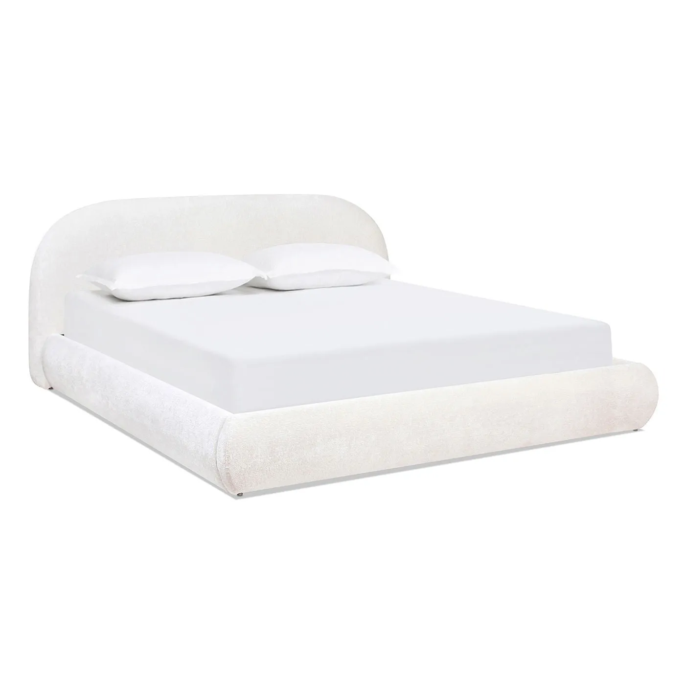 Archie Puffy Grounded - Upholstered Platform Bed by Couch.com