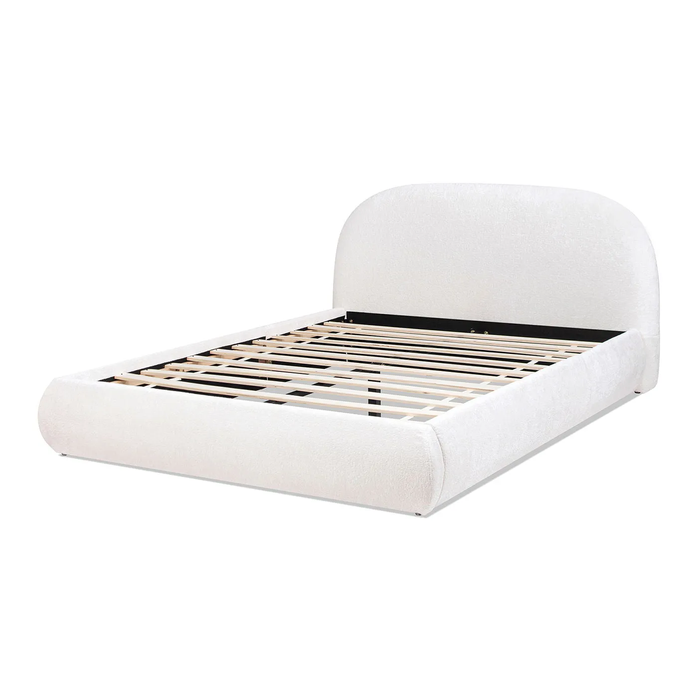 Archie Puffy Grounded - Upholstered Platform Bed by Couch.com