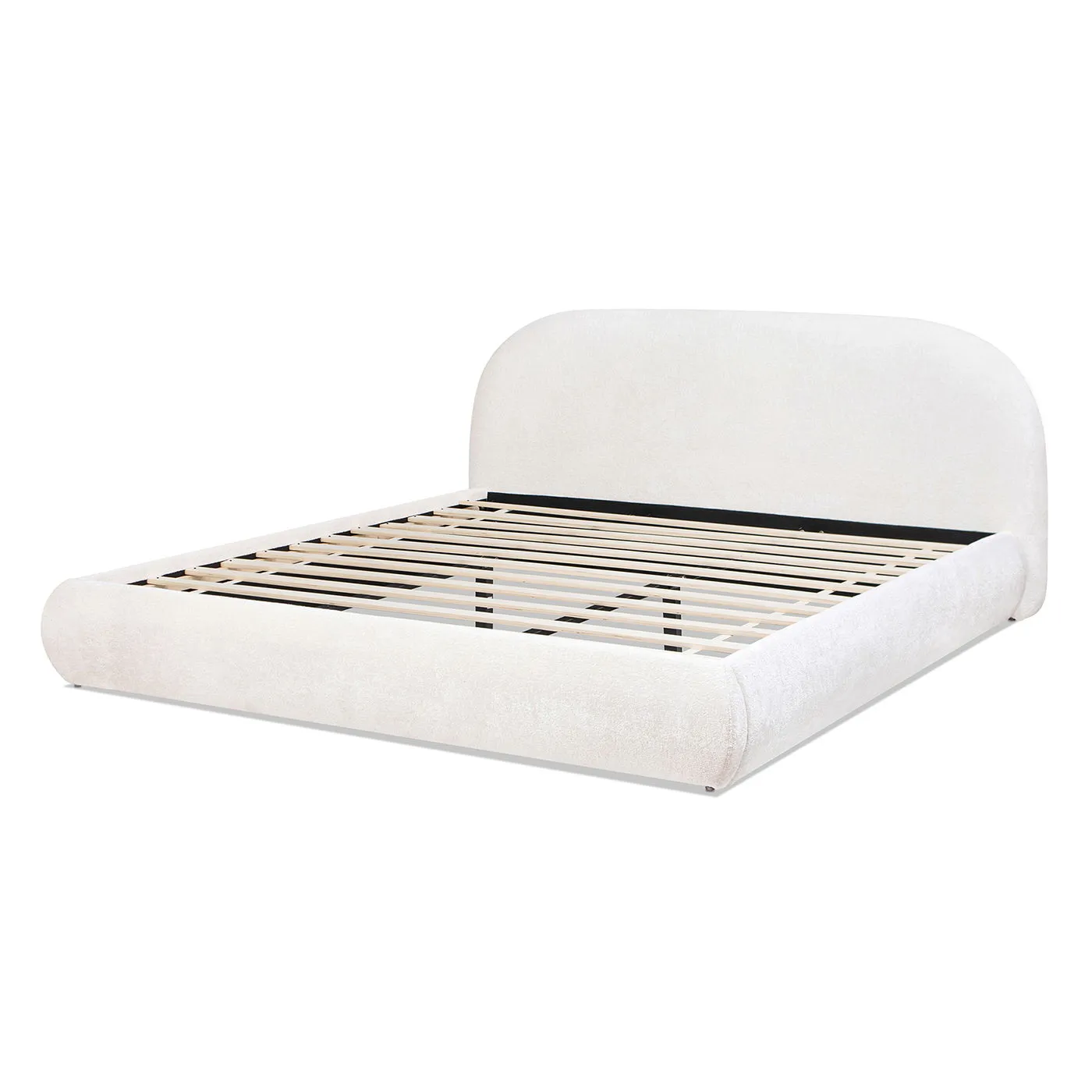Archie Puffy Grounded - Upholstered Platform Bed by Couch.com