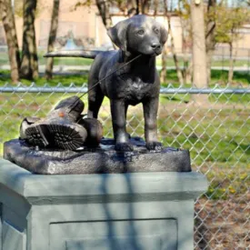 Adorable Bailey Puppy Dog Decorative Garden Statue