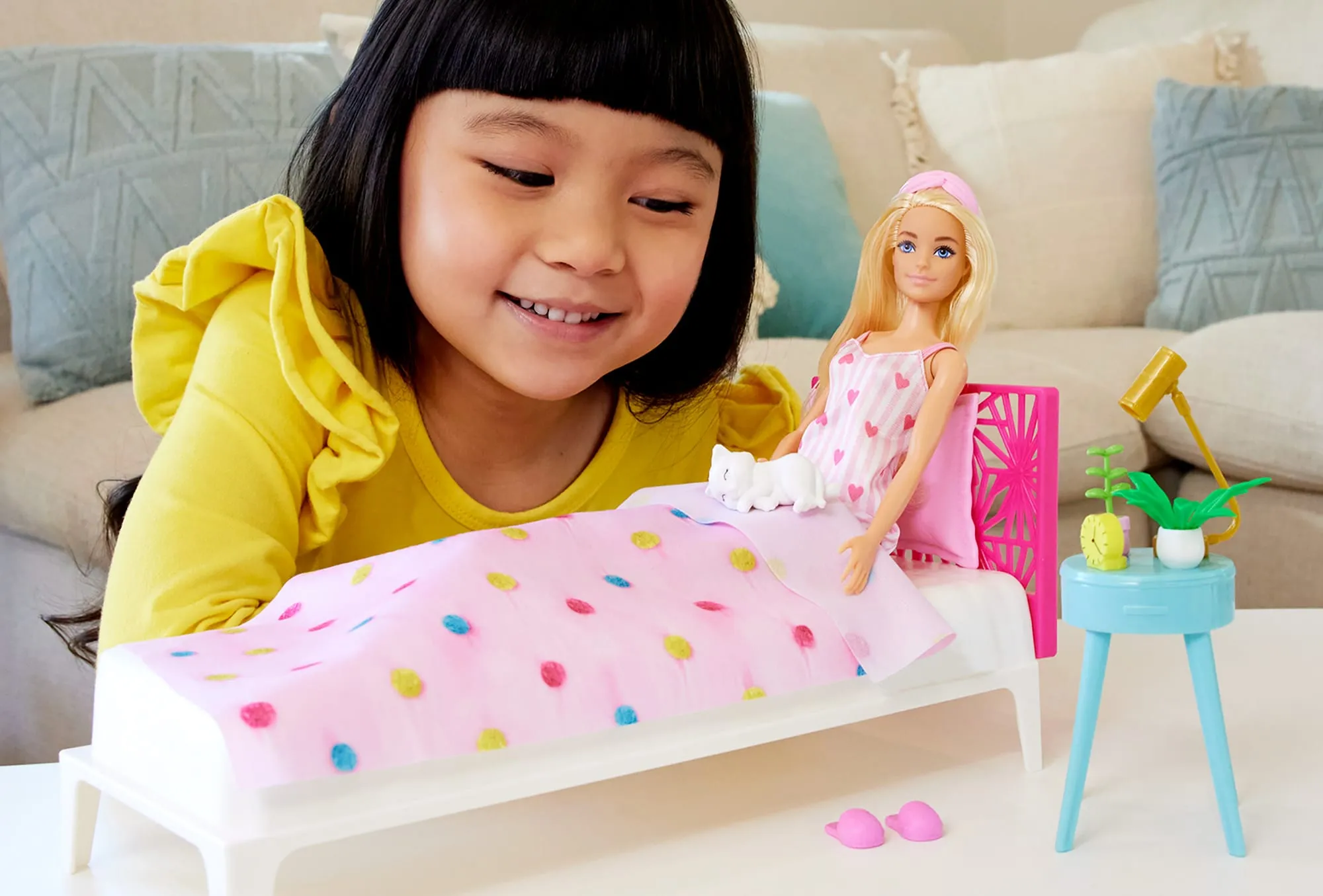 Barbie Doll And Bedroom Playset, Barbie Furniture With 20  Pieces
