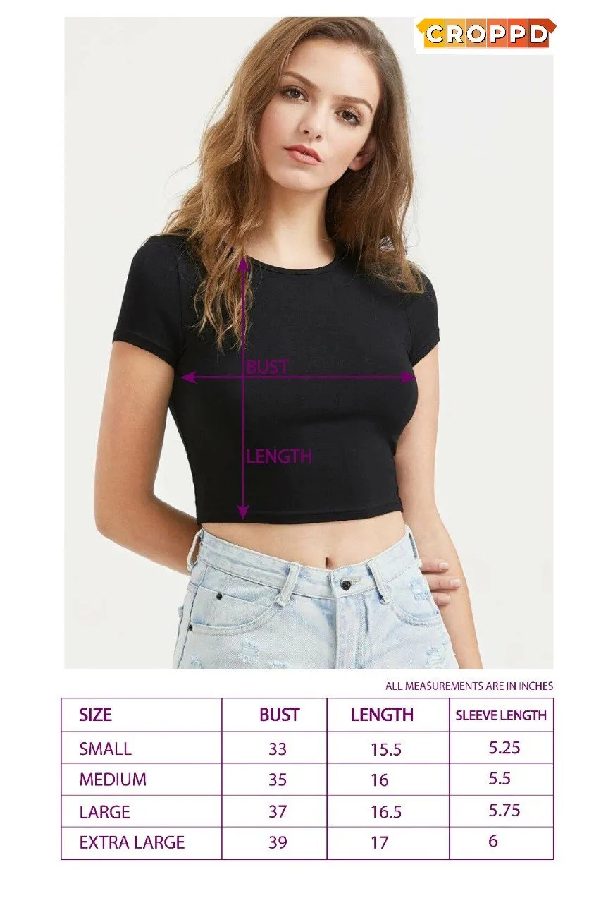 Be Unconventional Graphic Printed Yellow Crop Top