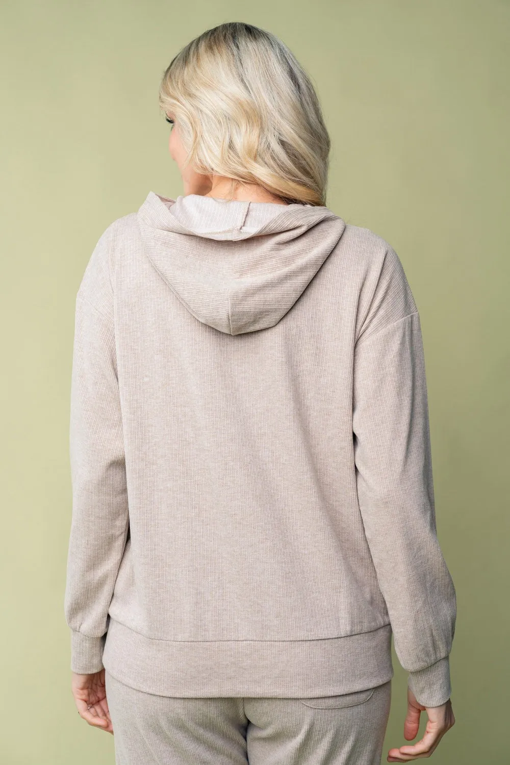 Beige Lightweight Hoodie
