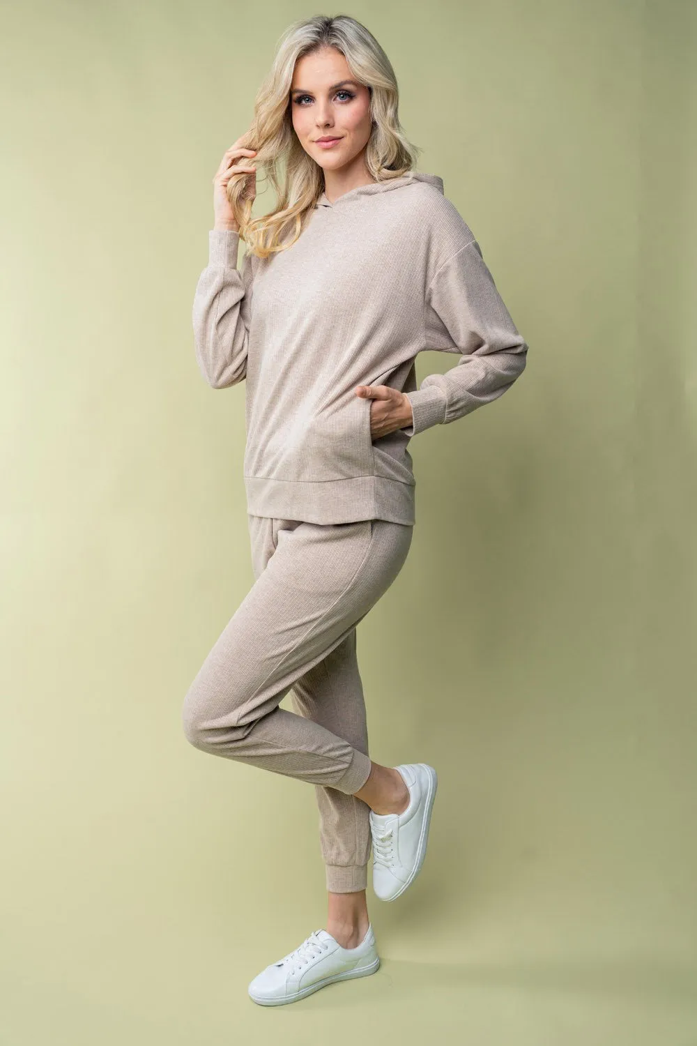 Beige Lightweight Hoodie