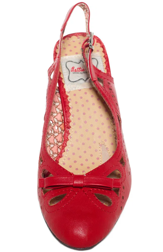 BETTIE PAGE ALLISON HEELS RED