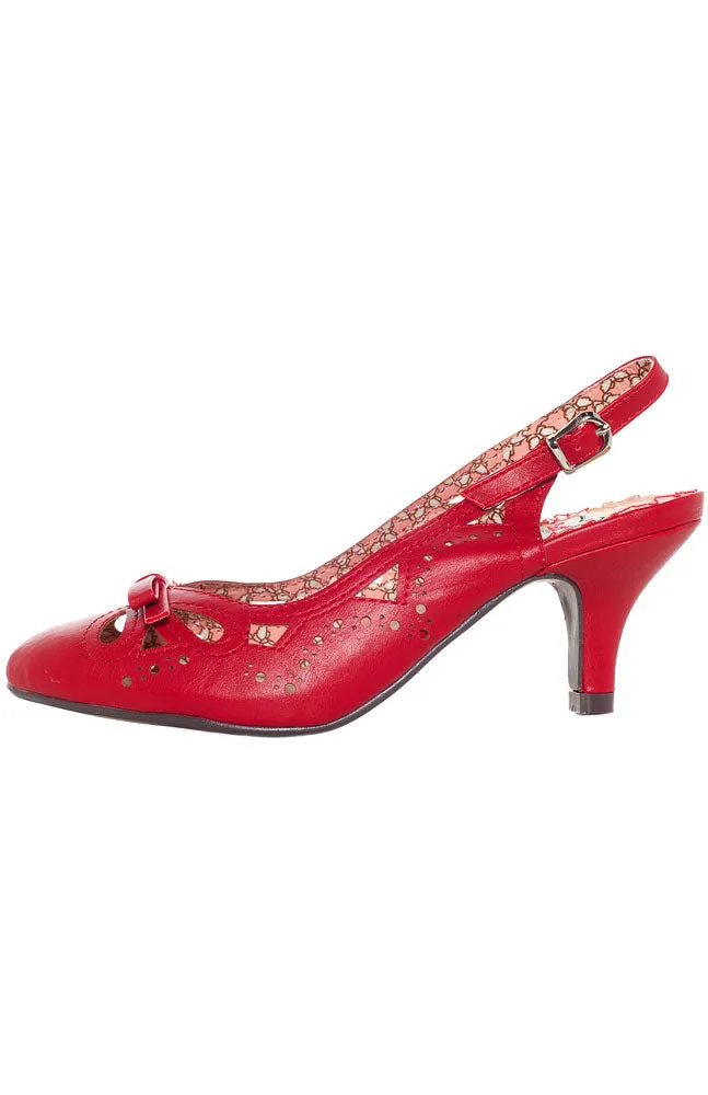 BETTIE PAGE ALLISON HEELS RED
