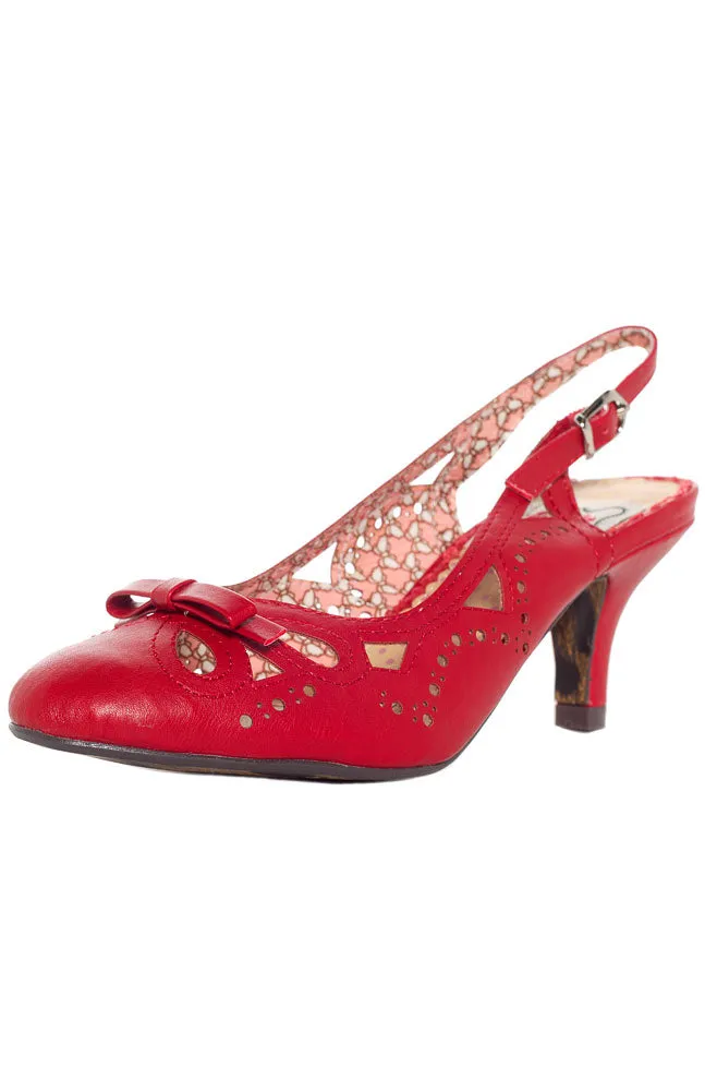 BETTIE PAGE ALLISON HEELS RED