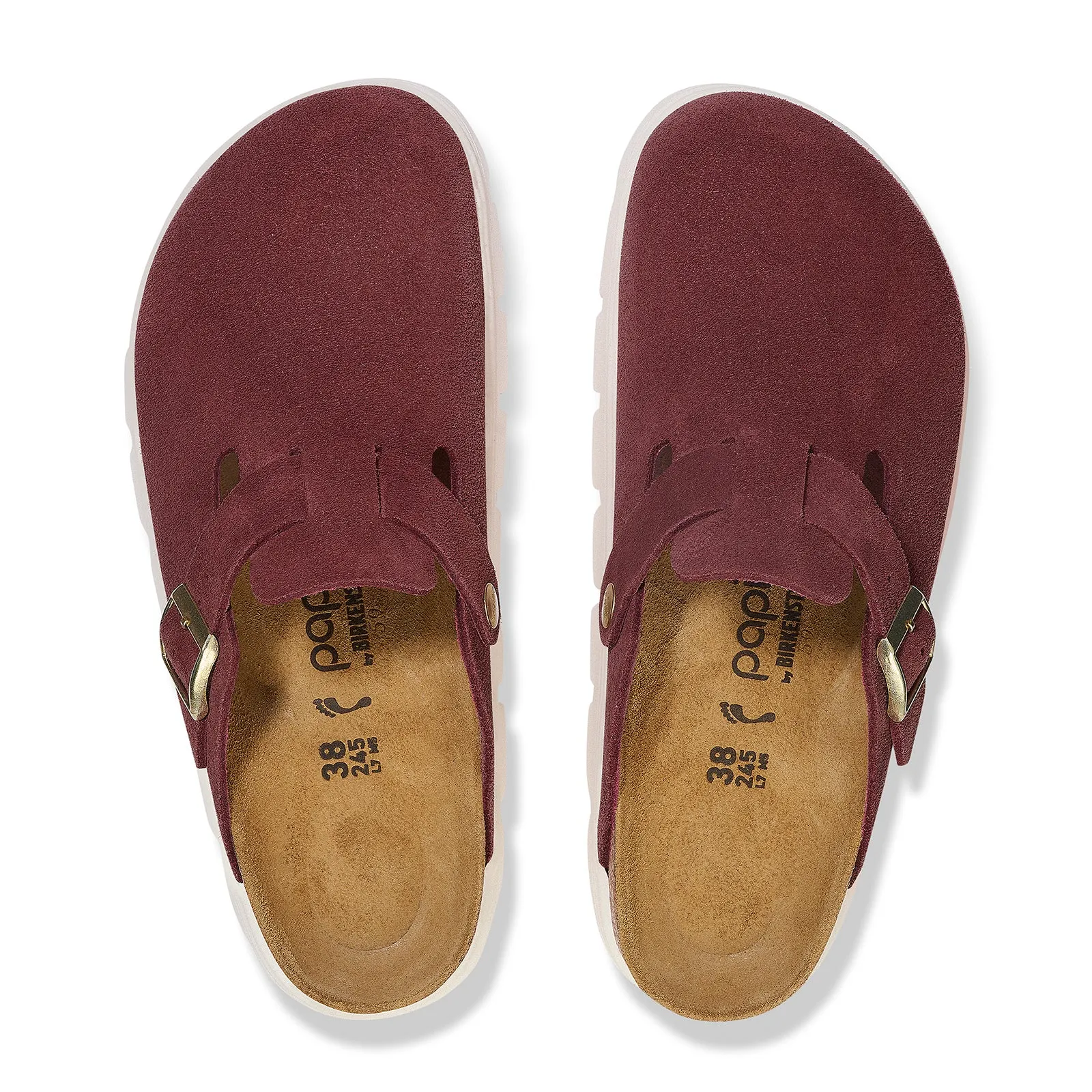 Birkenstock Boston Chunky Narrow Clog (Women) - Berry Crush Suede