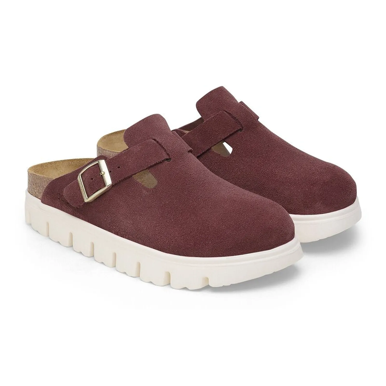 Birkenstock Boston Chunky Narrow Clog (Women) - Berry Crush Suede
