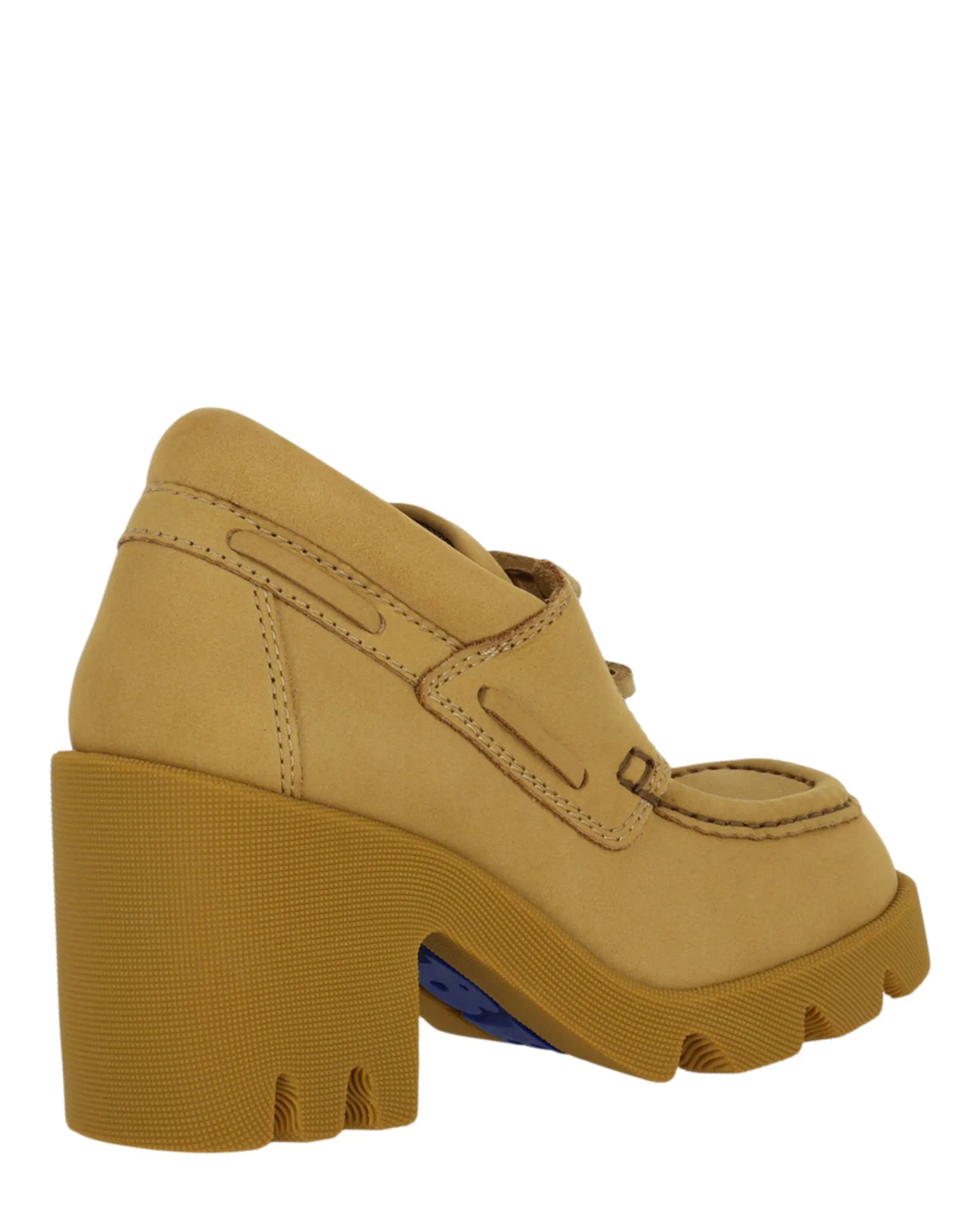 Burberry Stride Leather Heeled Loafers by Carro Luxury Maison