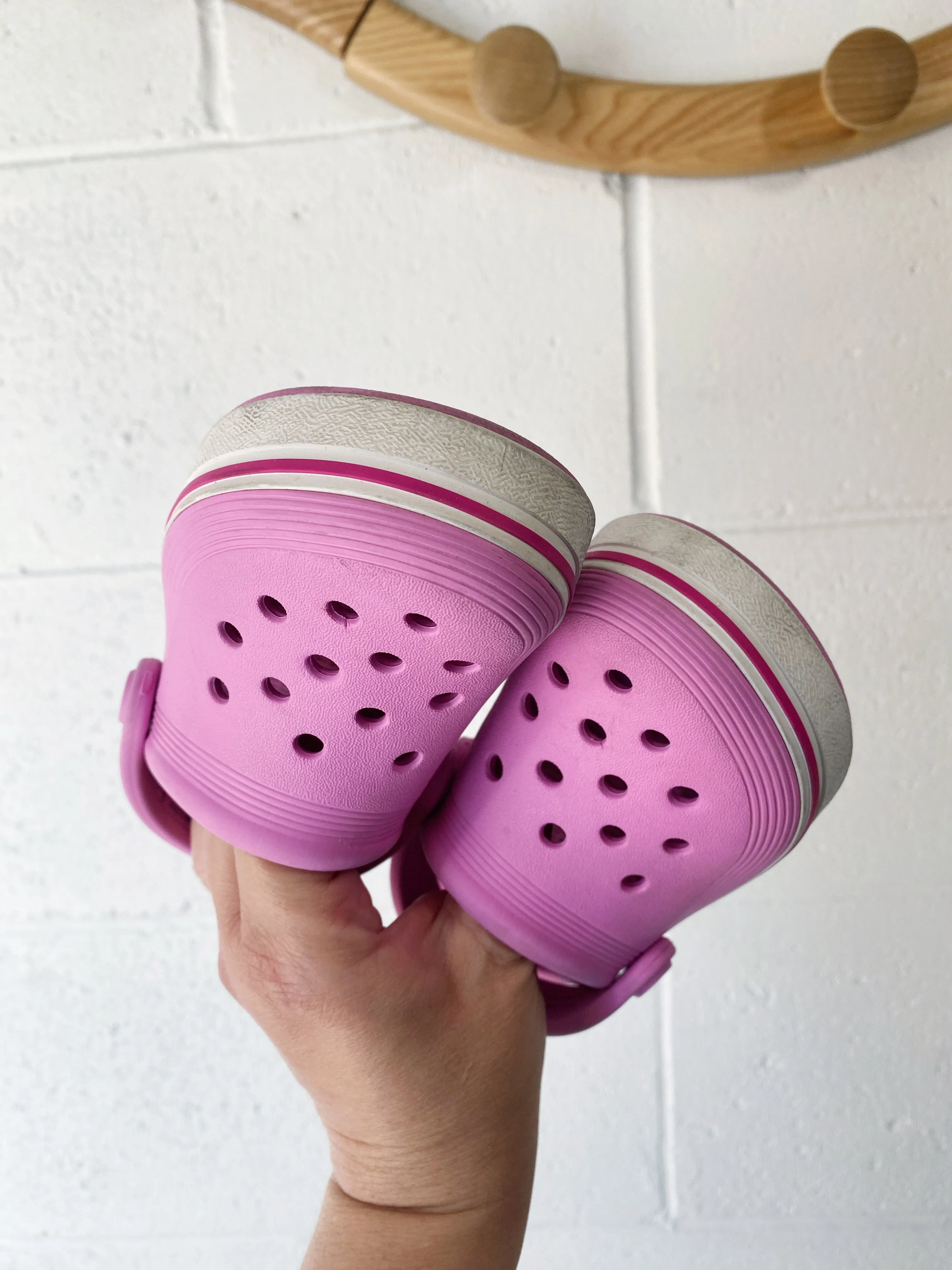 Candy Pink Classic Clogs, size 9 (C9)