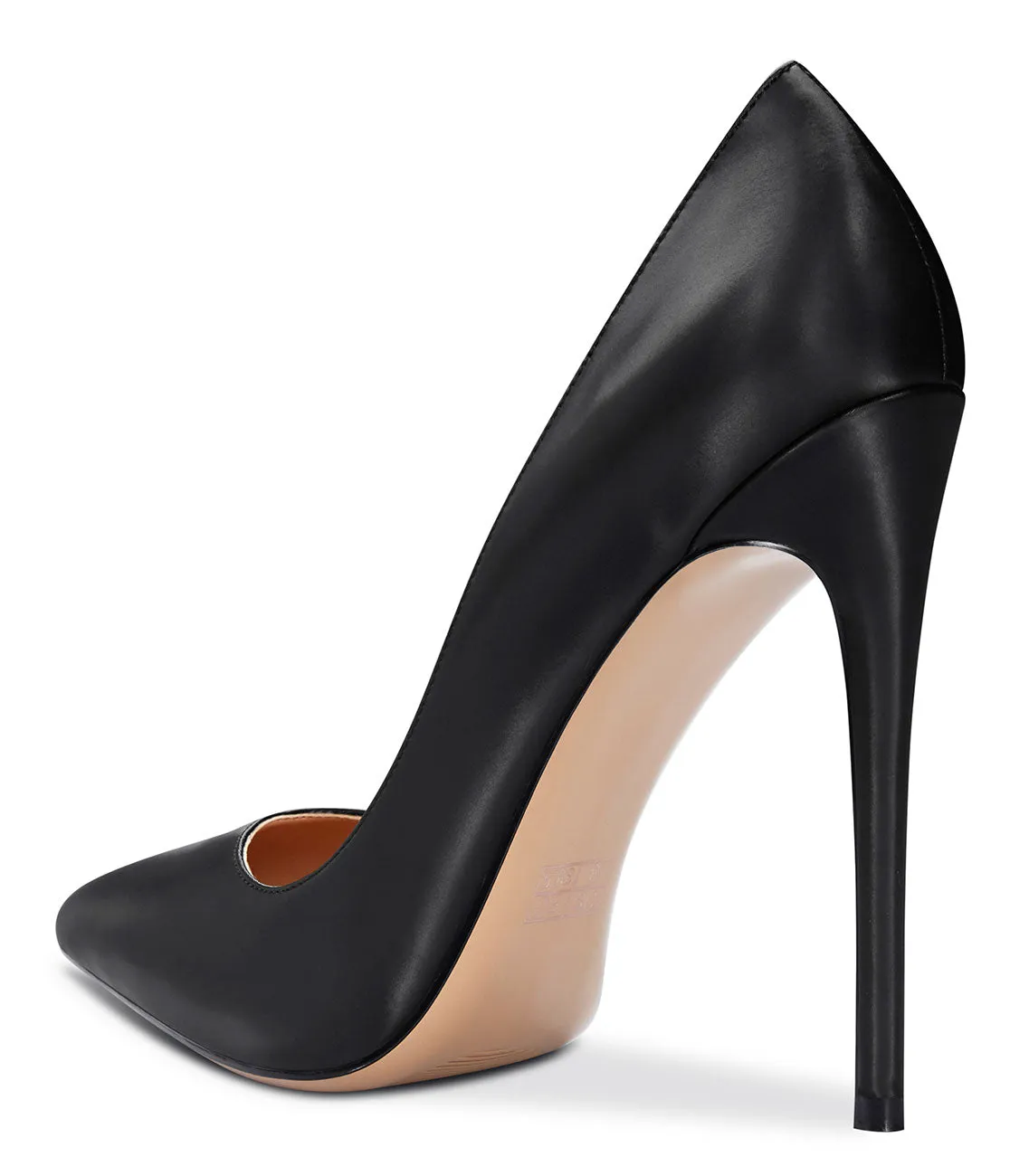 CASTAMERE Womens Sky High Heels Basic Pumps Pointed Toe Stilettos 12CM Heel Satin Shoes
