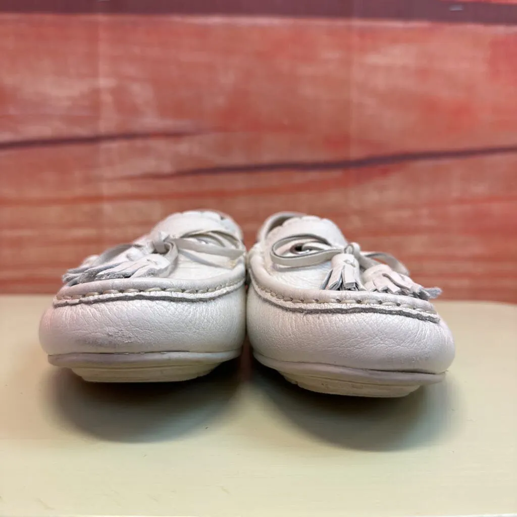 COACH WHITE OLYMPIA TASSEL LOAFERS SZ 7.5 TCC