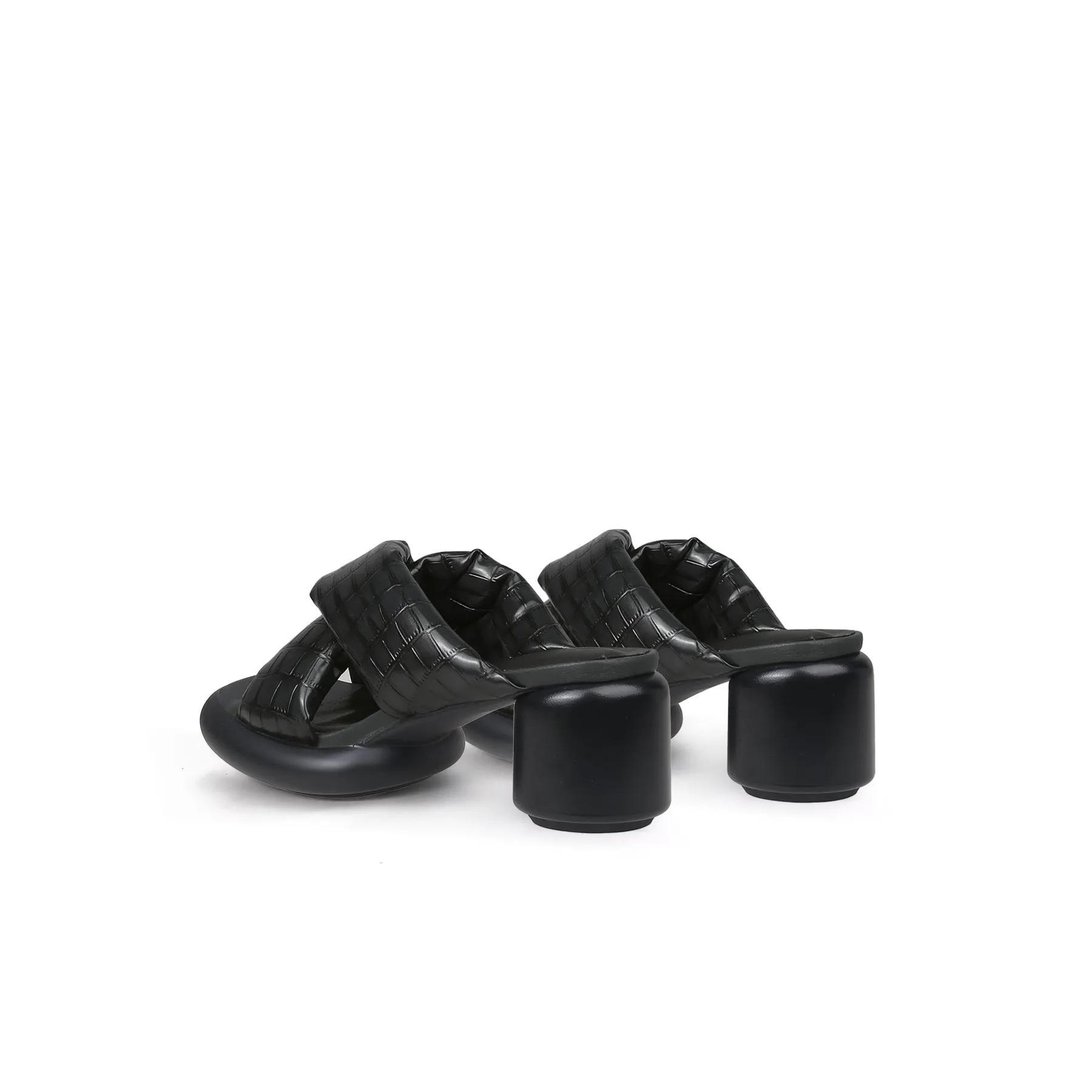 Comfy Open Toe Criss Cross Mules