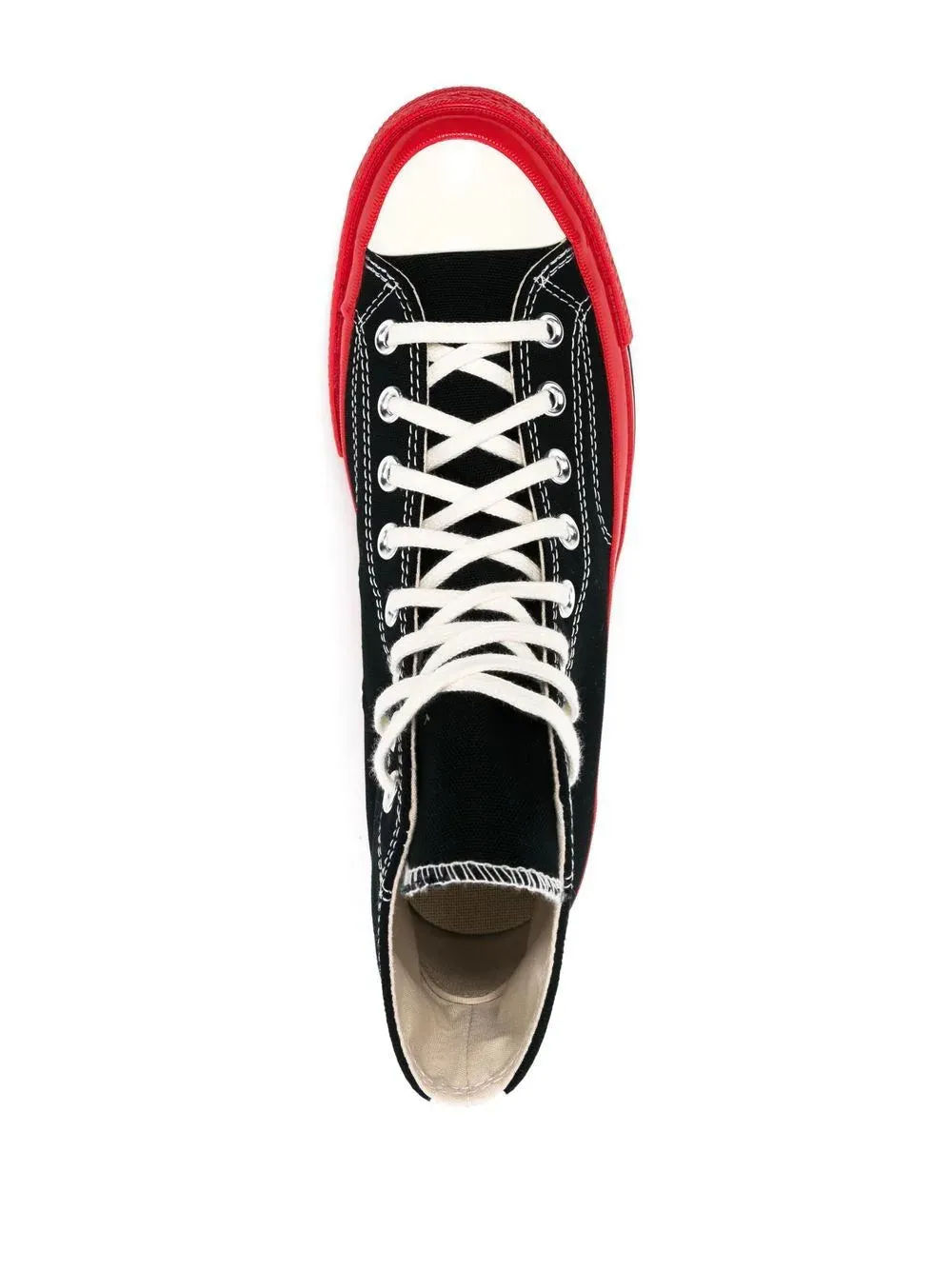 COMME DES GARCONS PLAY X CONVERSE - Red Sole High Top Sneakers