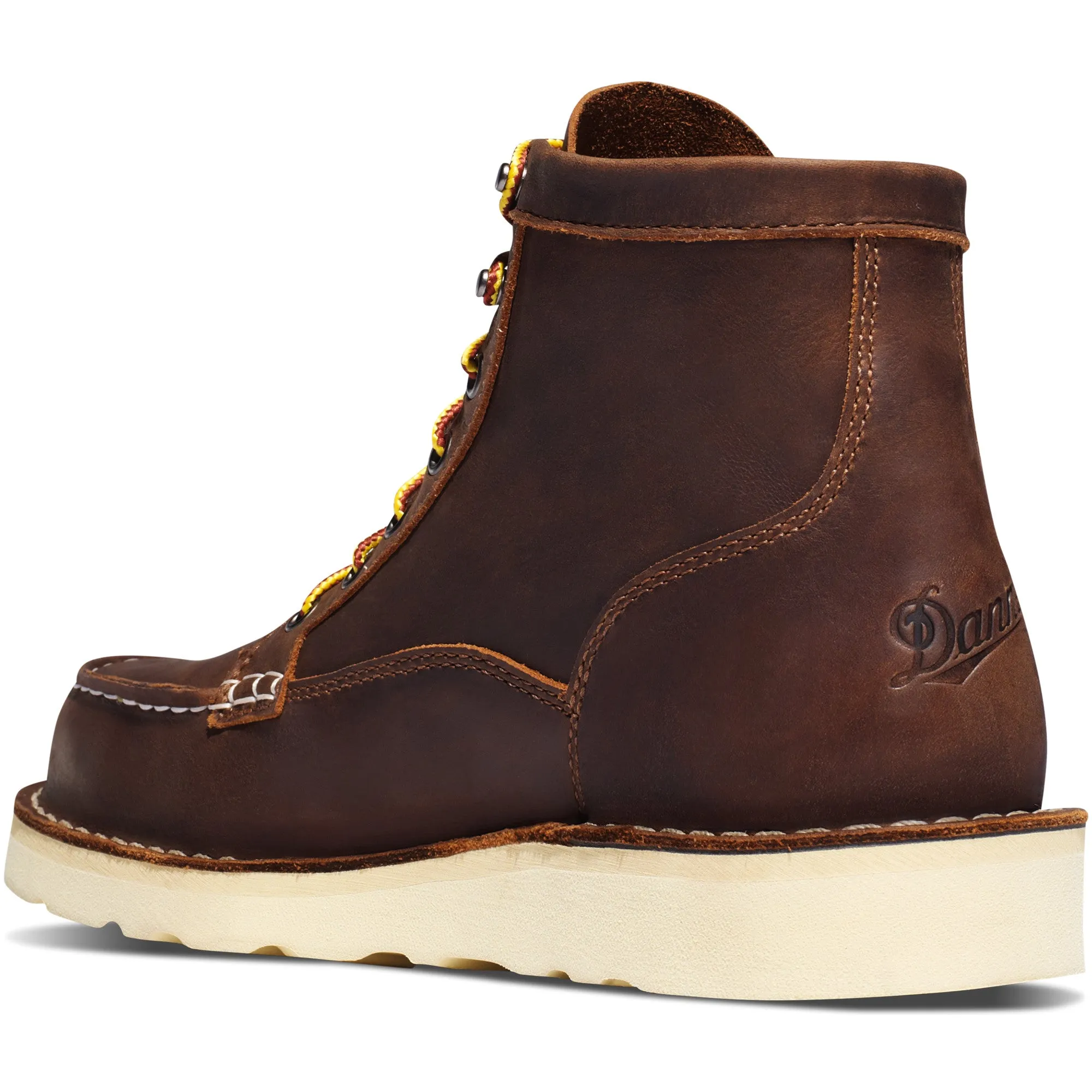 Danner Men's Bull Run Mocha Toe 6" Boot in Brown Steel Toe