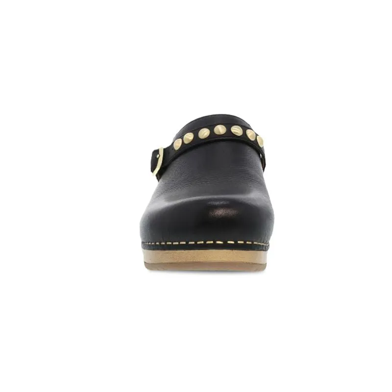 Dansko Britton Tumbled Black Women's Clogs