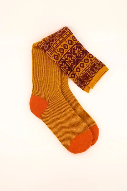 Fair Isle Boot Socks