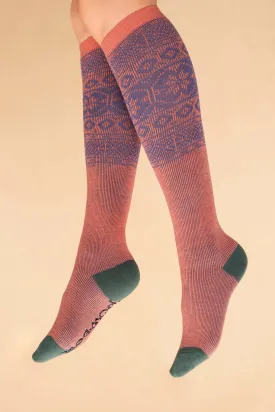 Fair Isle Boot Socks