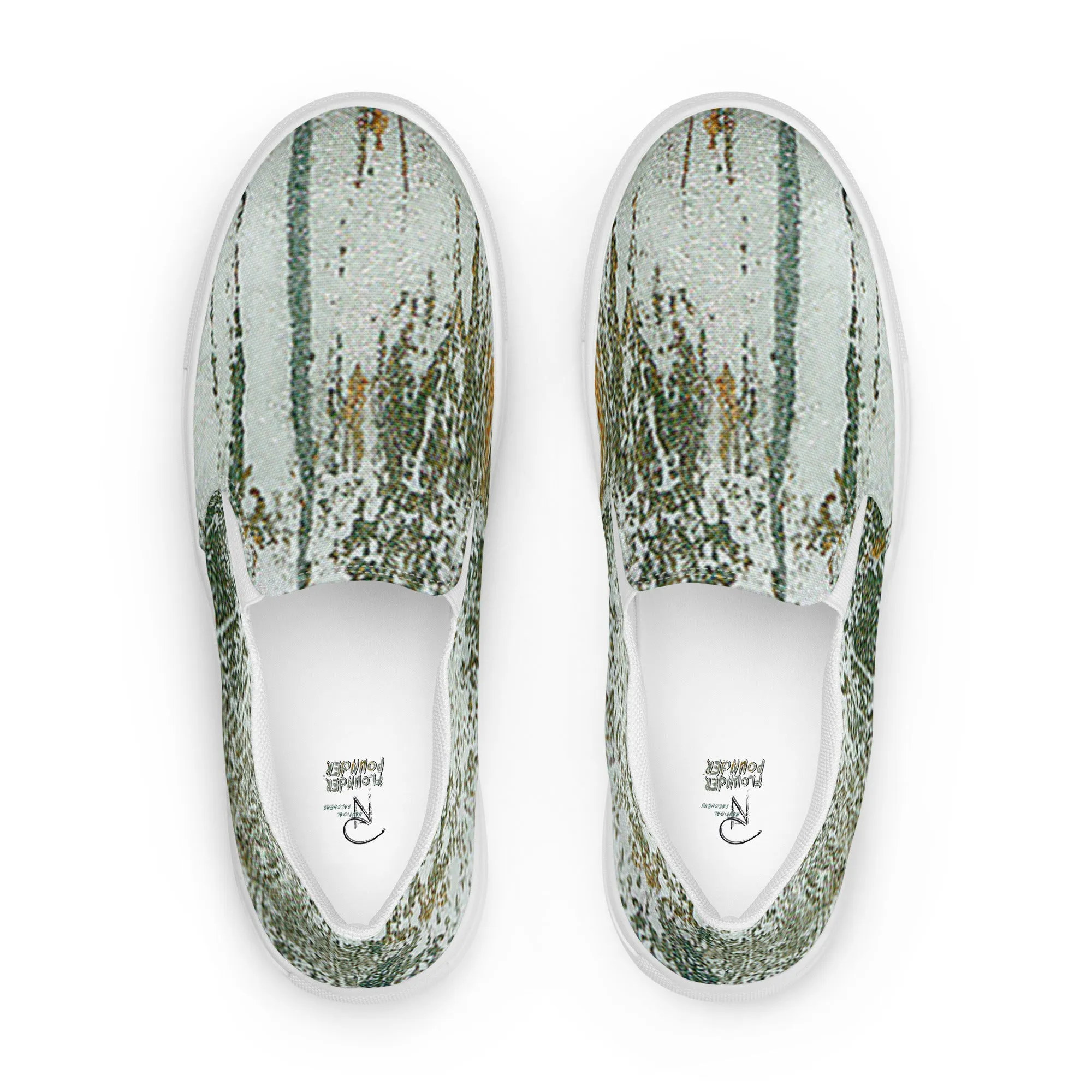 Flounder Pounder Womens slip-on canvas shoes