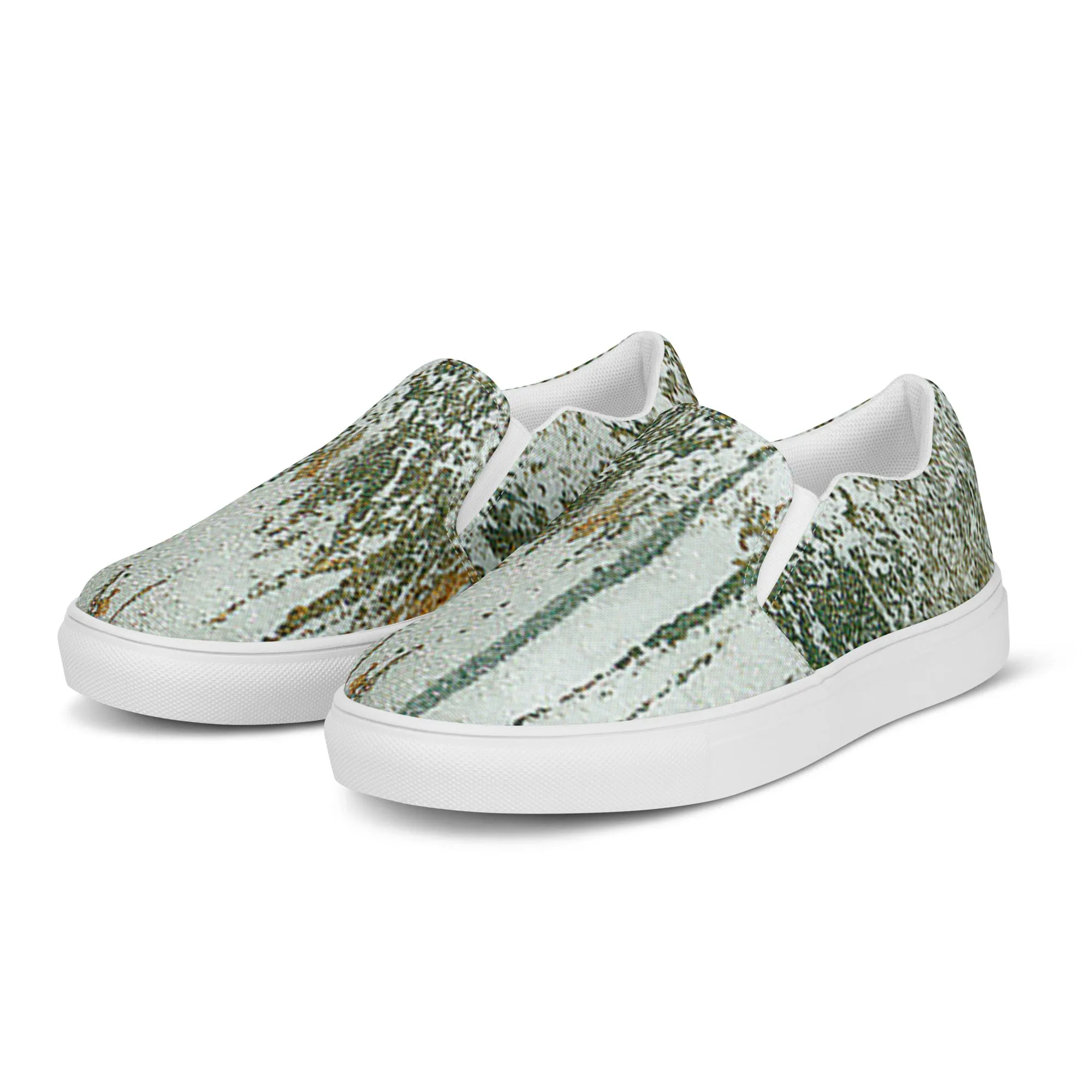 Flounder Pounder Womens slip-on canvas shoes