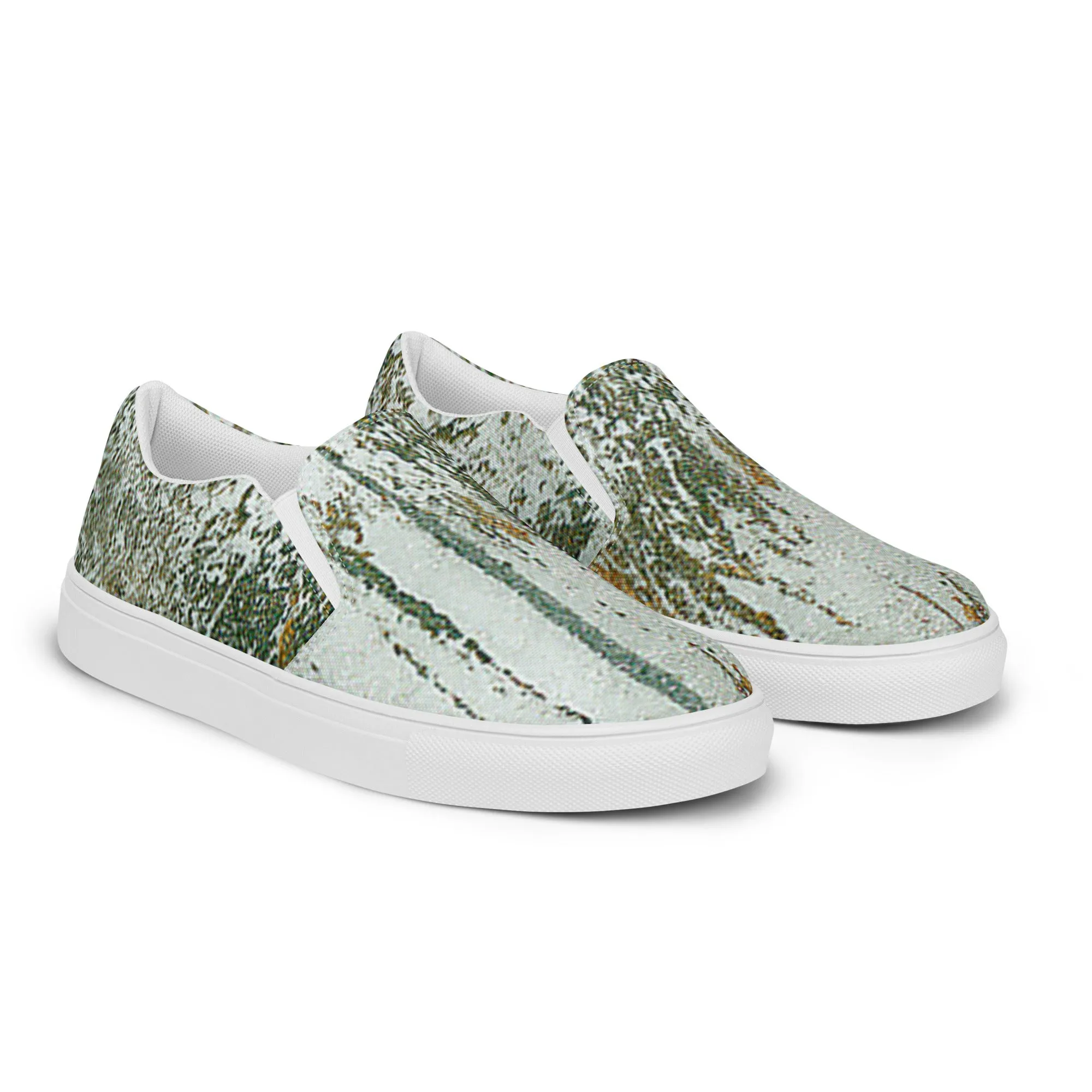 Flounder Pounder Womens slip-on canvas shoes