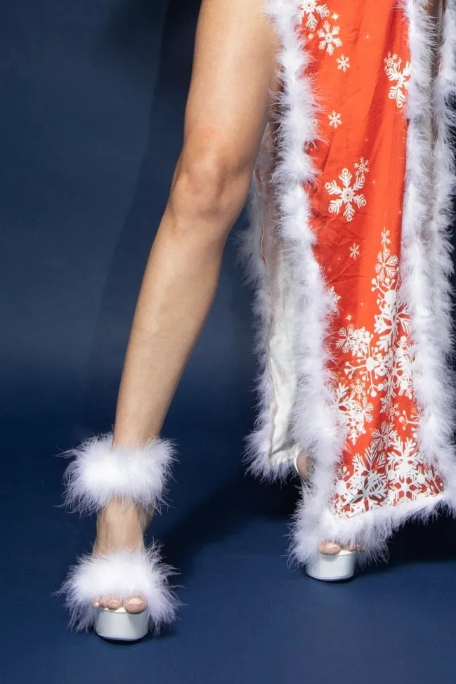Gypsy Rose Lee Fluffy Platform Sandals