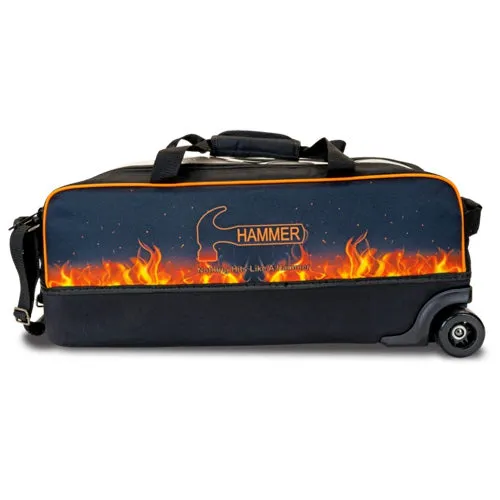 Hammer Dye-Sub Triple Tote <br>Flame <br>3 Ball Tote Roller