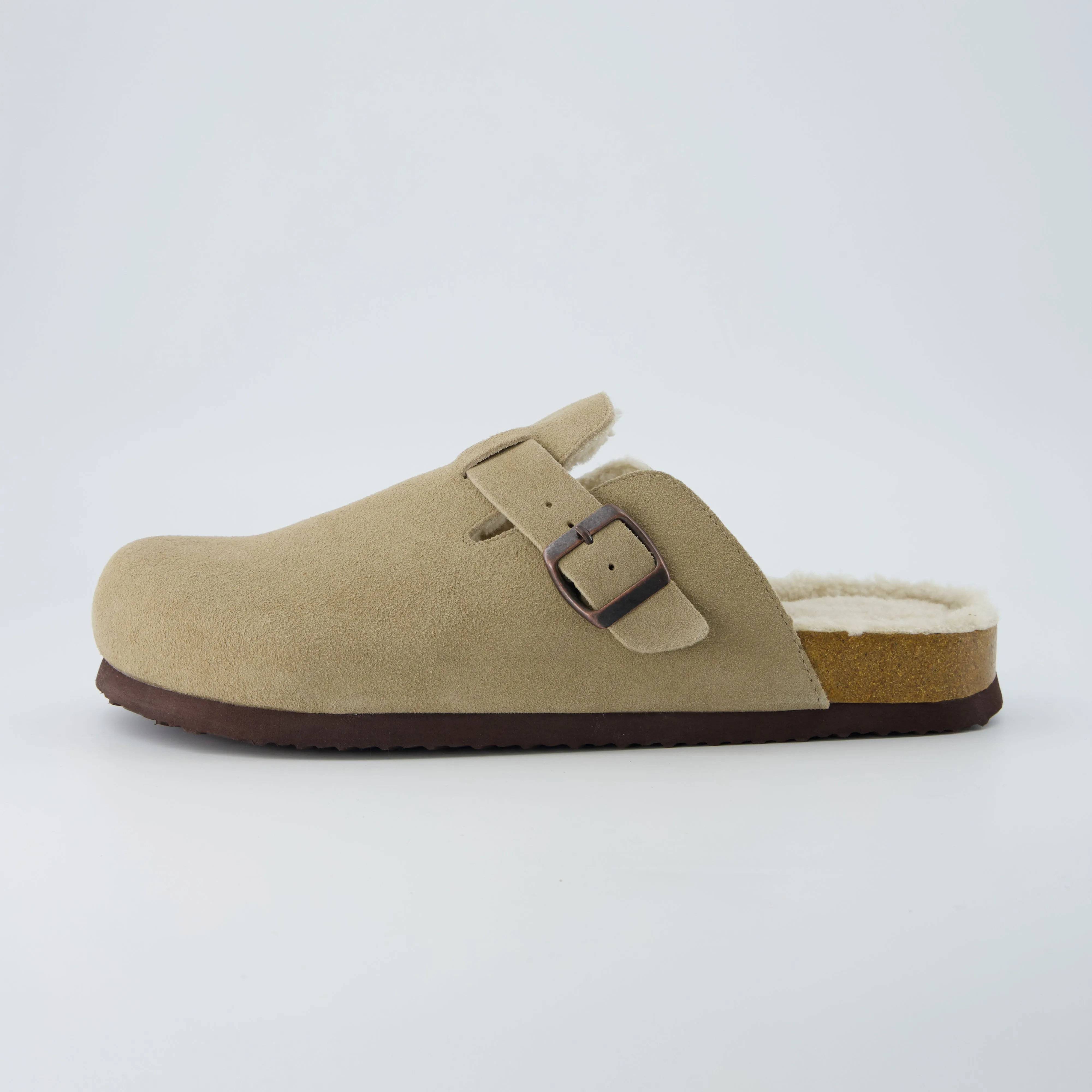 Haze Men's Fur Cork Footbed Clog