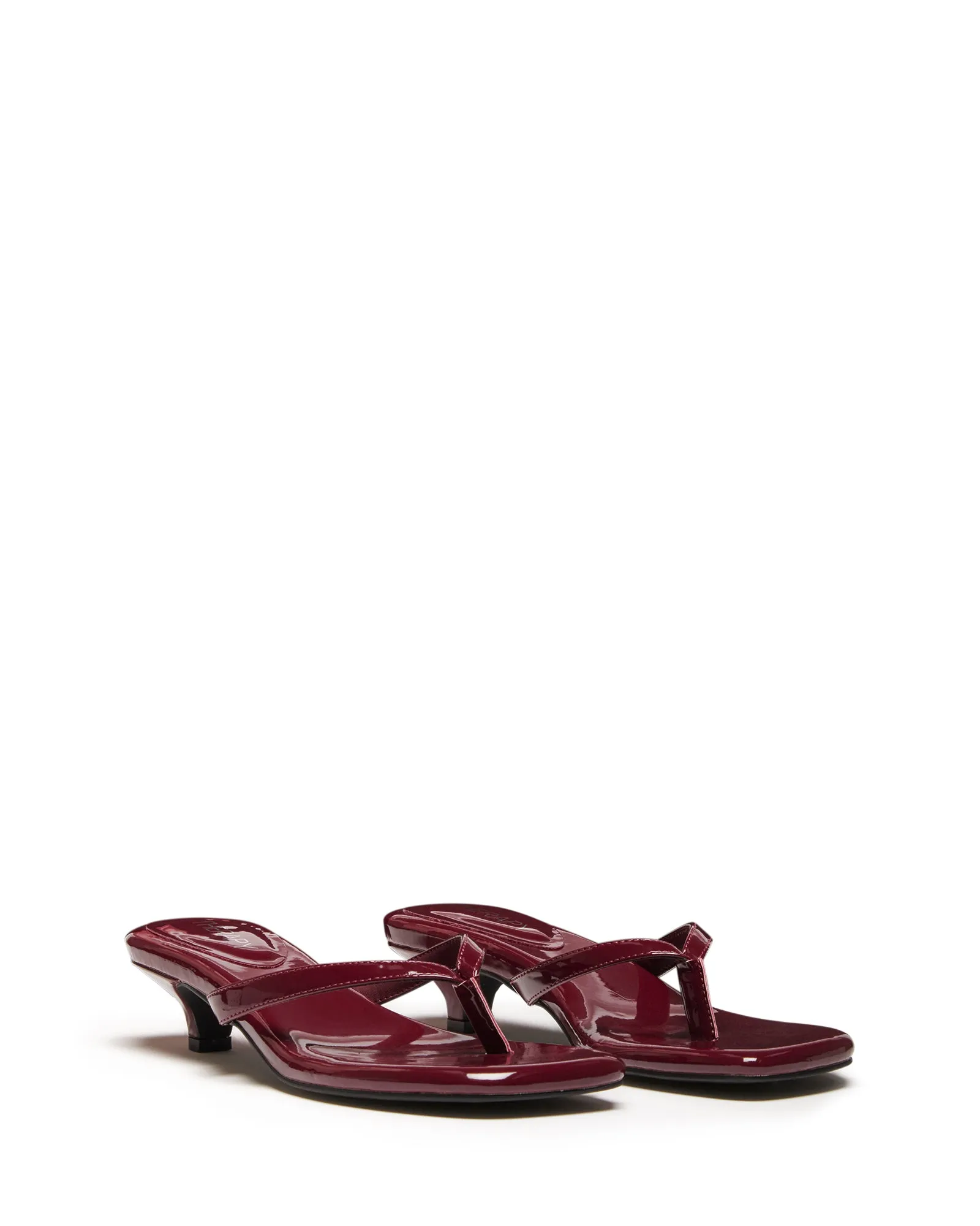 Heatwave Thong Heel Cherry Patent