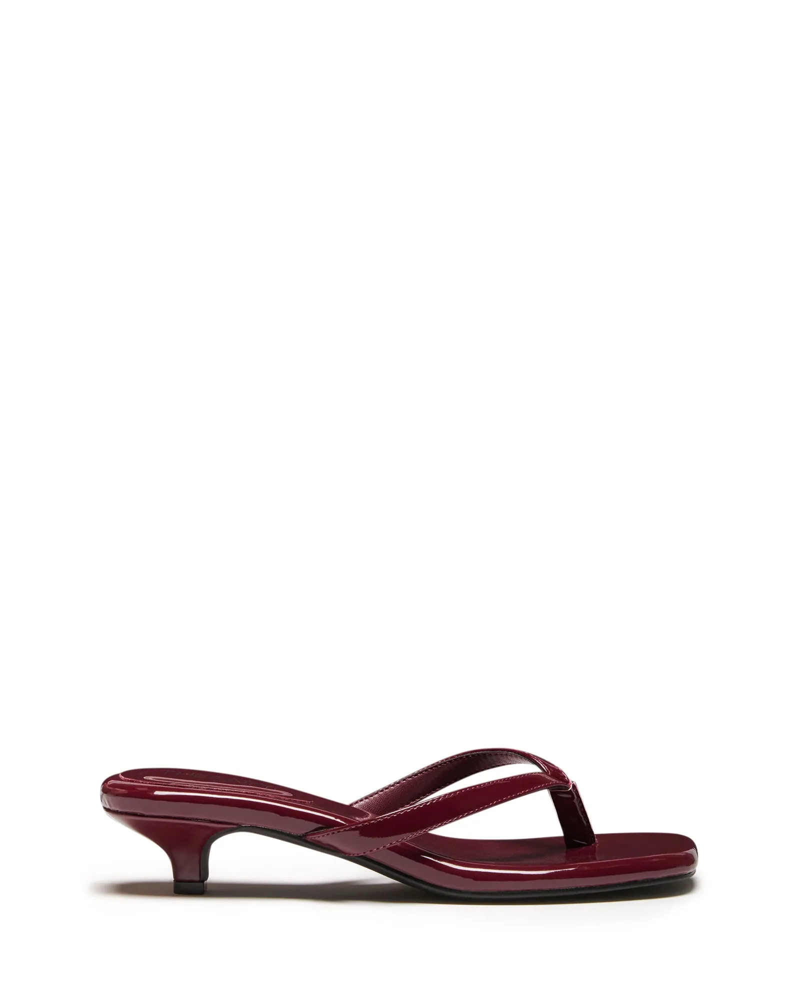 Heatwave Thong Heel Cherry Patent