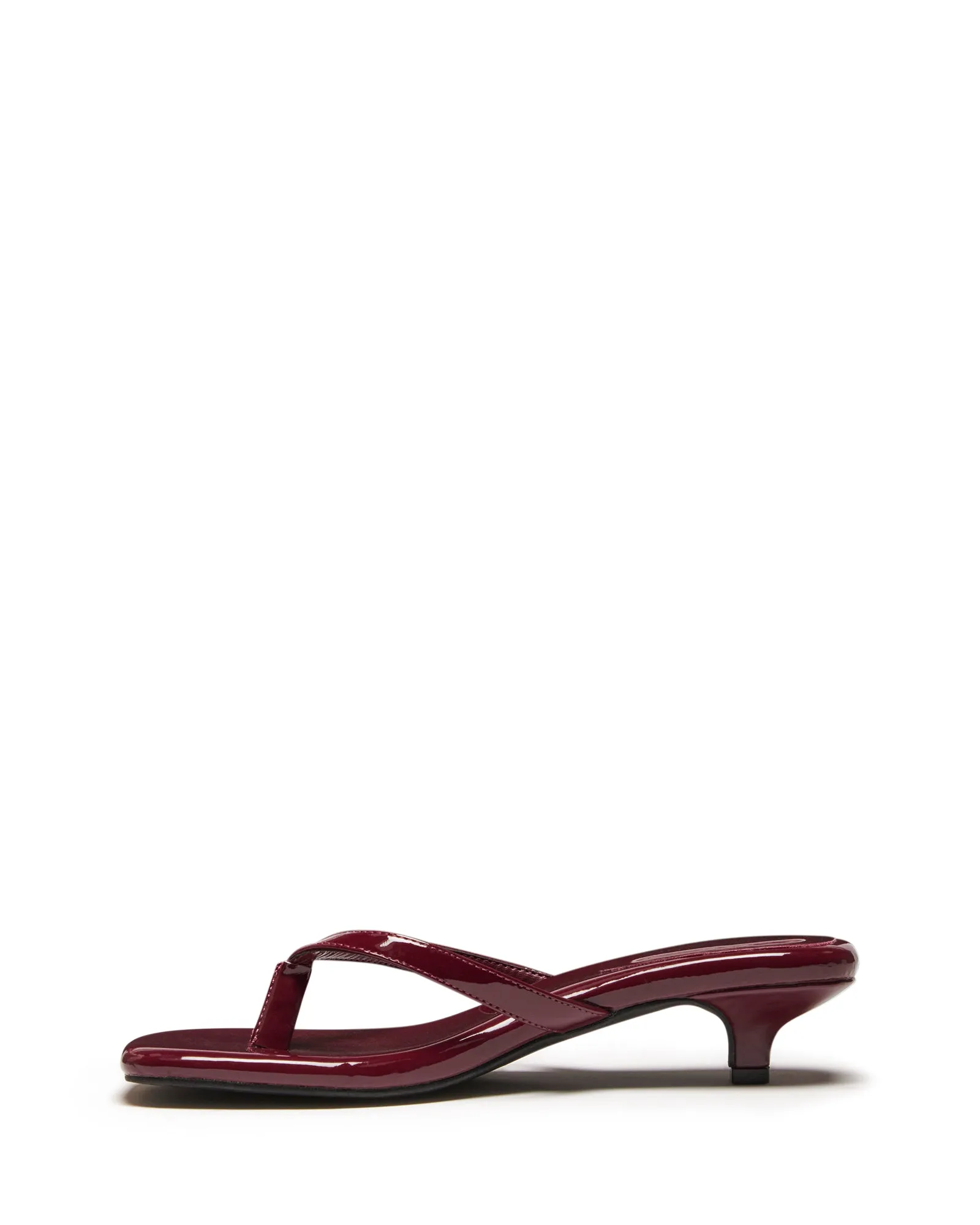 Heatwave Thong Heel Cherry Patent
