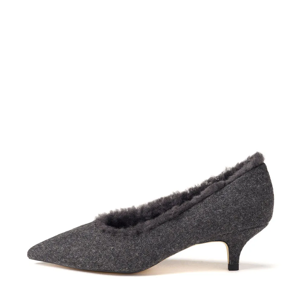 Premium Grey Wool Juliette: Luxurious Warmth and Comfort